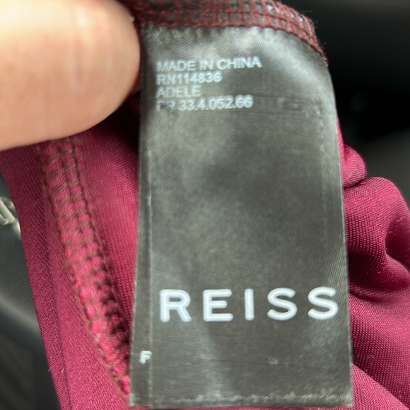 Reiss Dark Red Asymmetric Jumpsuit - Picture 6 of 7